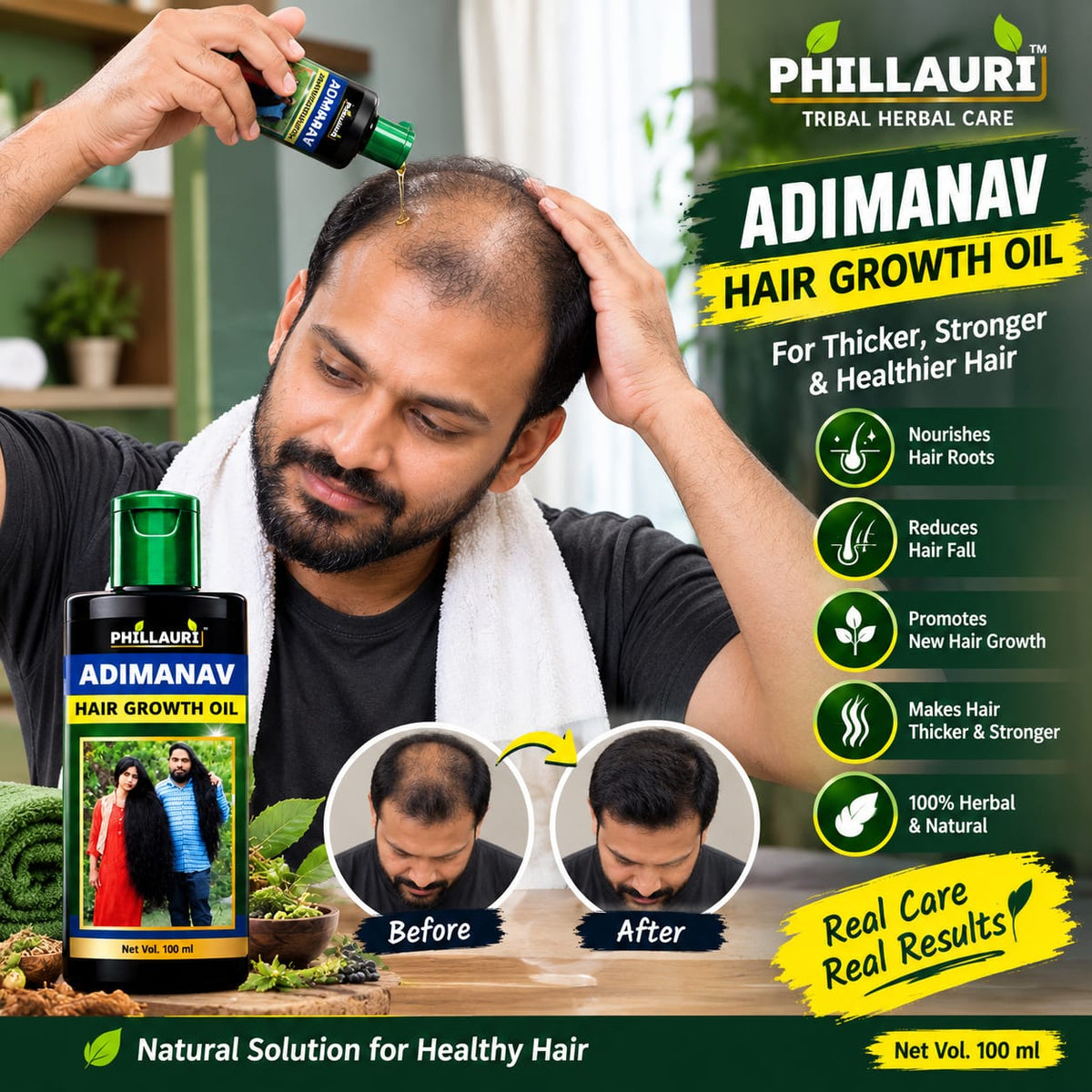 ADIMANAV Tribal Hair Growth Oil